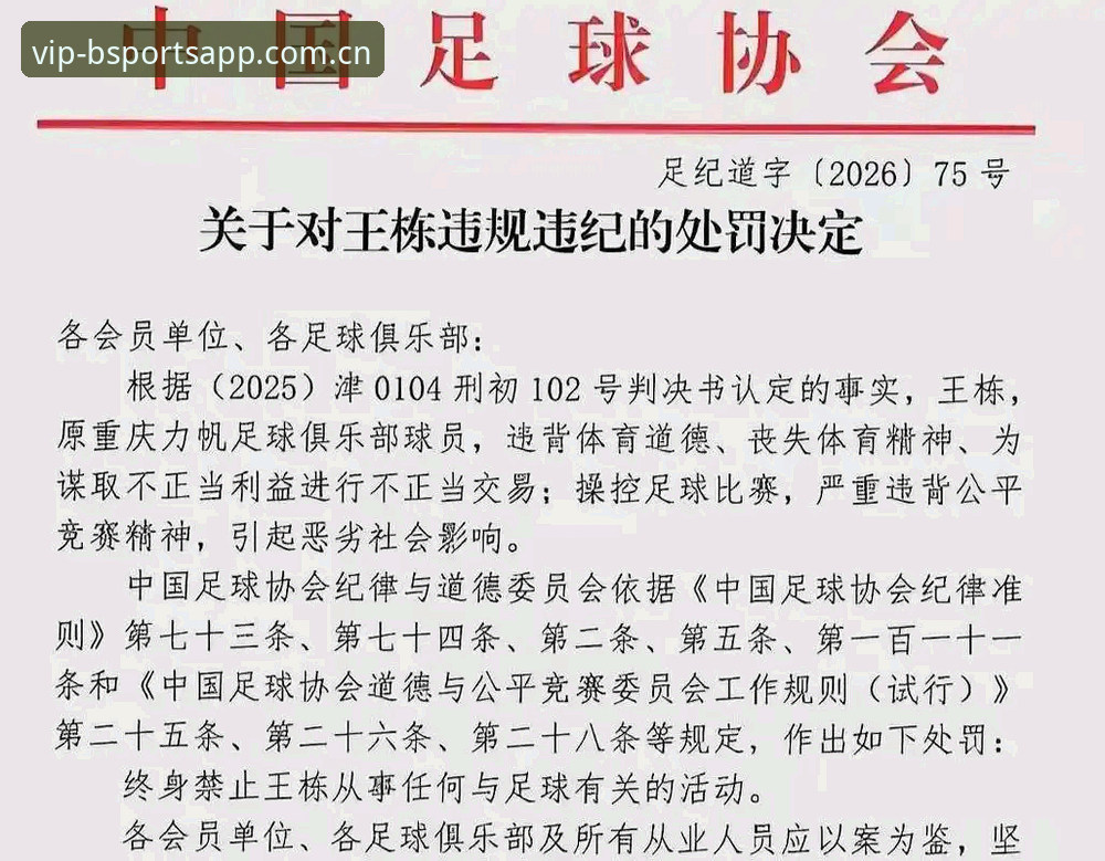 b体育手机版下载 足球反腐风暴深度解读指南——B体育平台带你梳理禁足名单背后的规则与影响